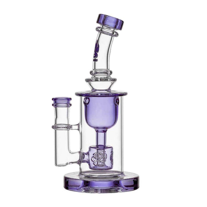Calibear Colored Torus Dab Rig - 8 Inch Klein Recycler with Seed of Life Perc