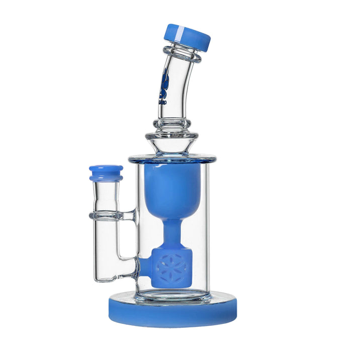 Calibear Colored Torus Dab Rig - 8 Inch Klein Recycler with Seed of Life Perc