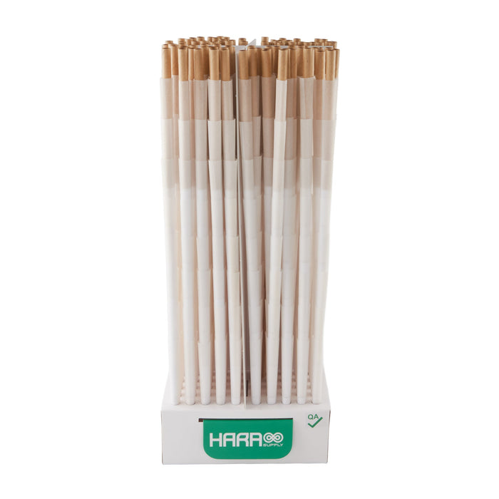 Hara Supply Paper Cones - 98mm - 800pc - Slim Size - White