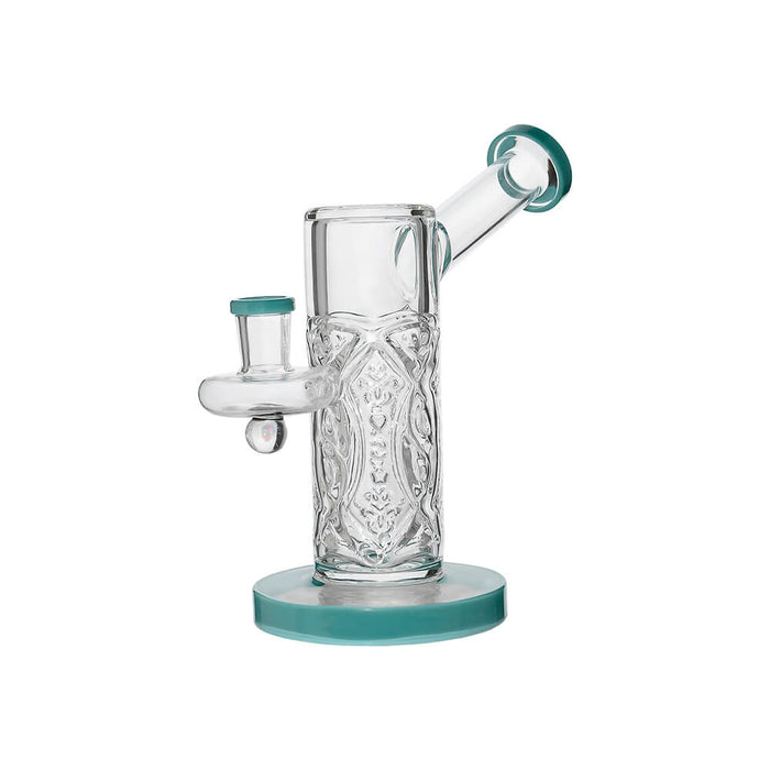 Calibear Crystal Engraved Straight Chamber Dab Rig