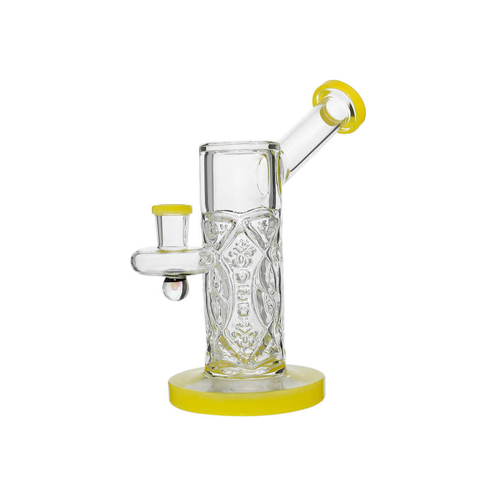 CRYSTAL ENGRAVED STRAIGHT CHAMBER DAB RIG