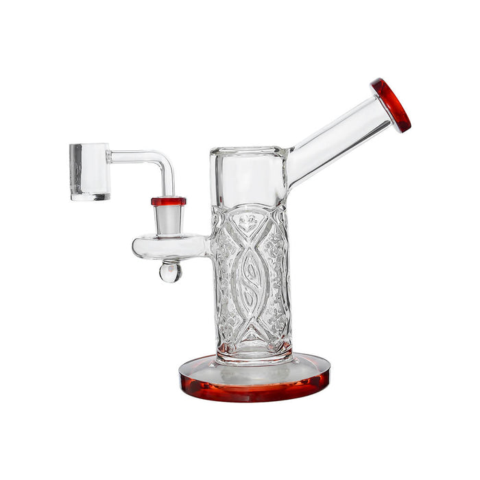 CRYSTAL ENGRAVED STRAIGHT CHAMBER DAB RIG