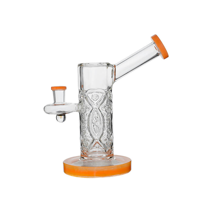 Calibear Crystal Engraved Straight Chamber Dab Rig
