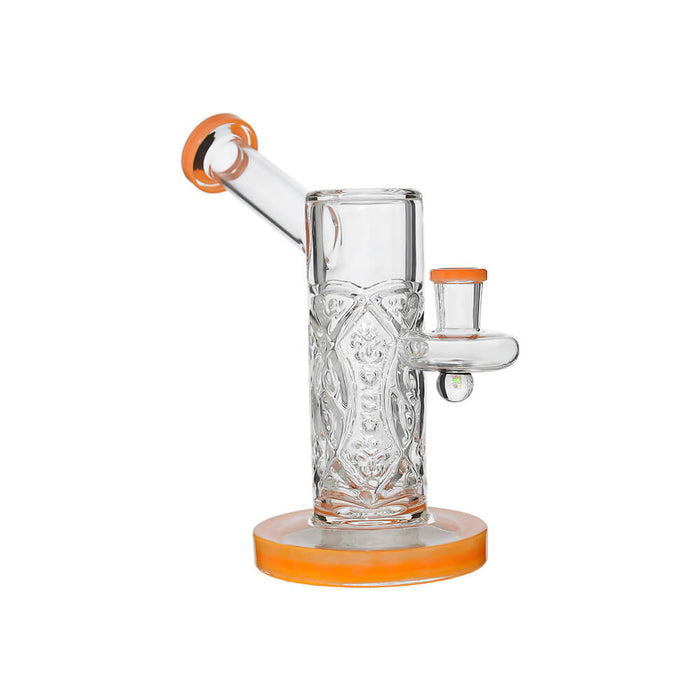 CRYSTAL ENGRAVED STRAIGHT CHAMBER DAB RIG
