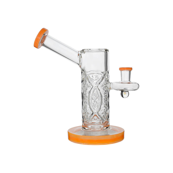 CRYSTAL ENGRAVED STRAIGHT CHAMBER DAB RIG