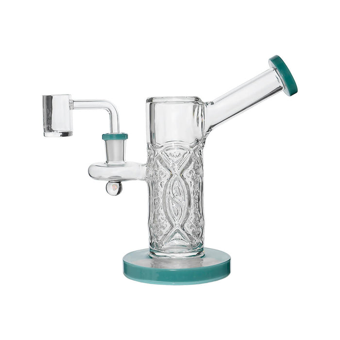 CRYSTAL ENGRAVED STRAIGHT CHAMBER DAB RIG