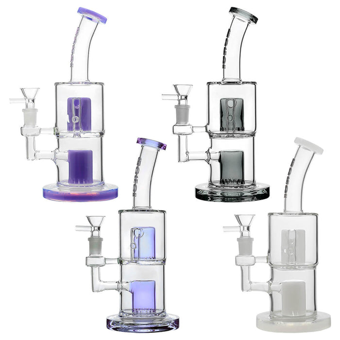 CaliBear Glass Popular Dab Rig with Double-Layer Perc