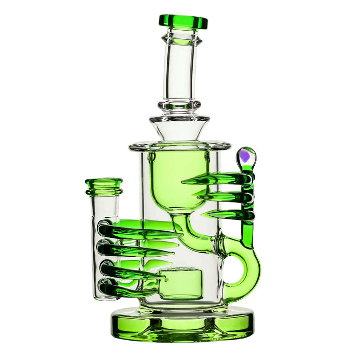 Calibear Horn Klein Recycler Dab Rig | 8" Heady Glass Klein Recycler