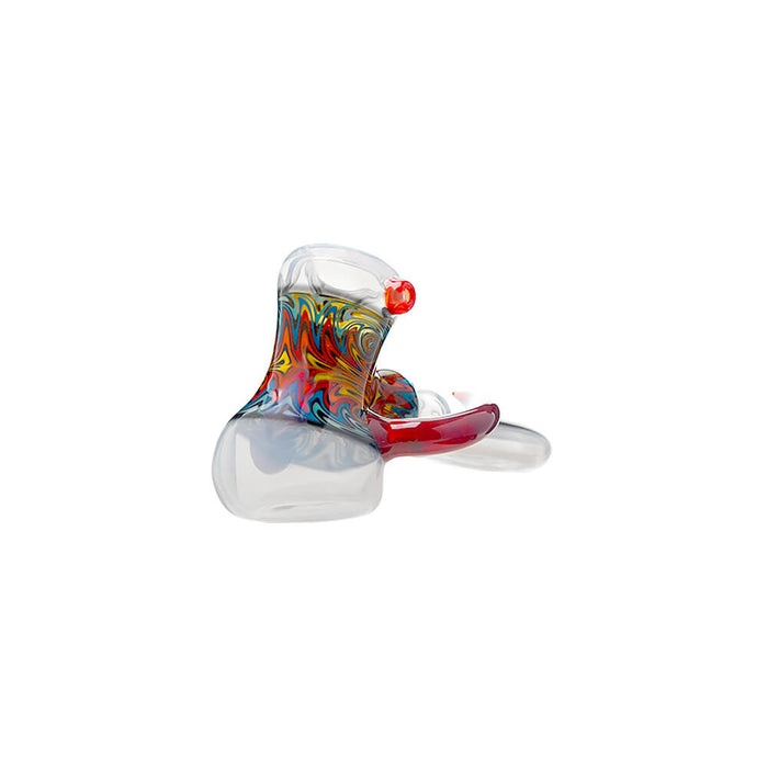 Heady Wigwag Hammer Pipe | Handcrafted Calibear Glass Artwork