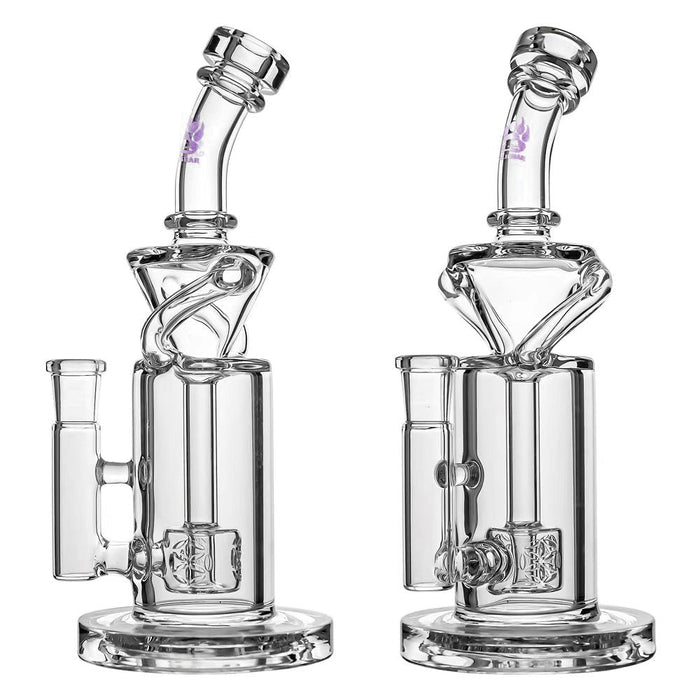 Calibear Vortex Turbo Incycler 8” Glass Bong with TRI-SEED Perc