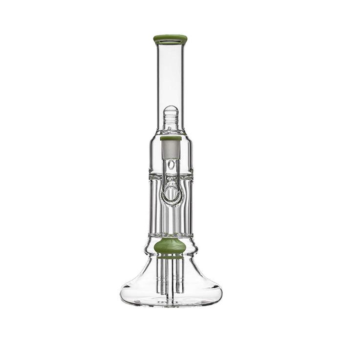 Calibear 13.8" Beaker Pillar Bong with Gridded Percolator | Smooth Filter Pipe