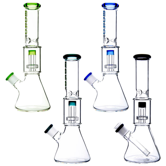 Classic Beaker Water Pipe with Percolator | Smooth Filter Bong