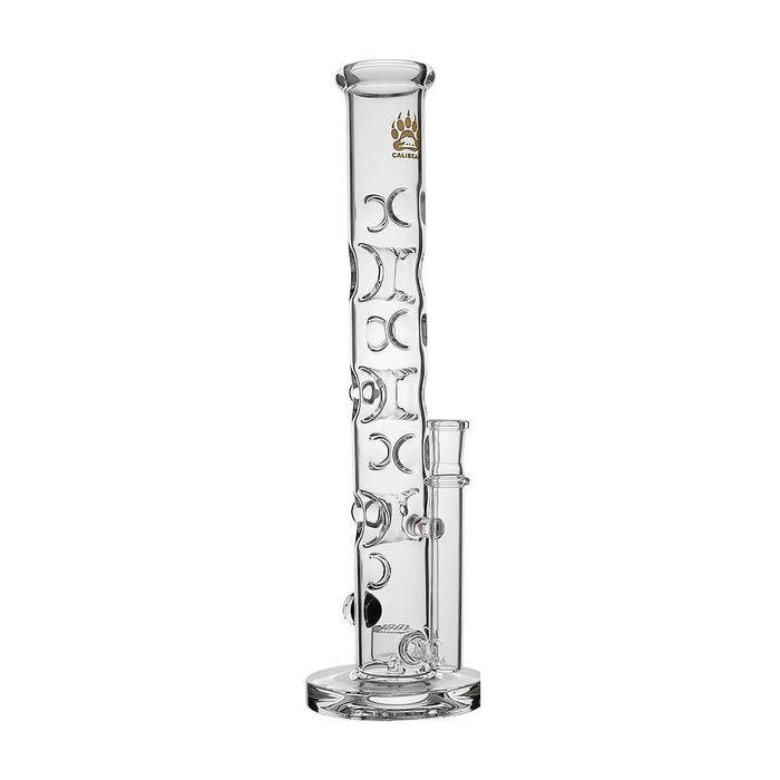 Calibear Colored Holed Straight Tube Water Pipe | Honeycomb Perc Bong