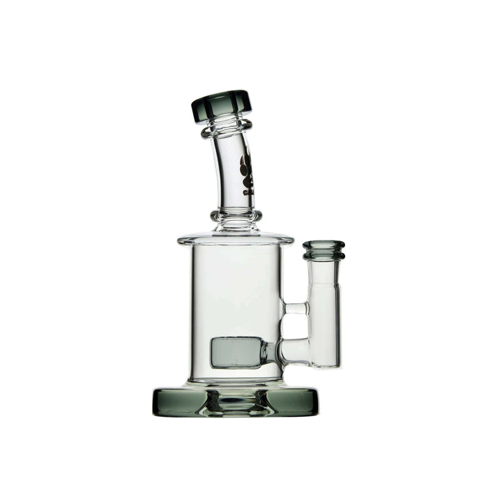 Calibear Colored Mini Can Dab Rig | 6.5" Glass Bubbler with Flower of Life Perc