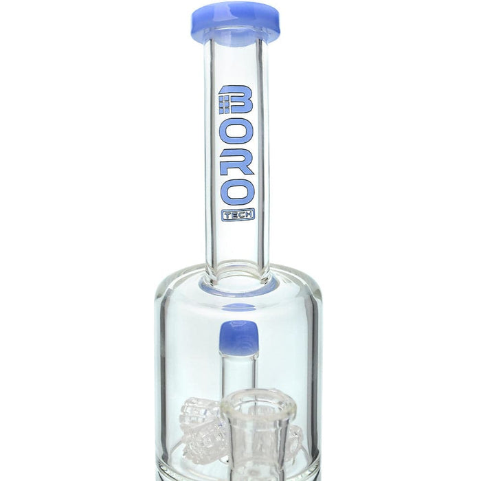 Glass Bong Quad Matrix Perc Water Pipe | 11.8" Scientific Bong