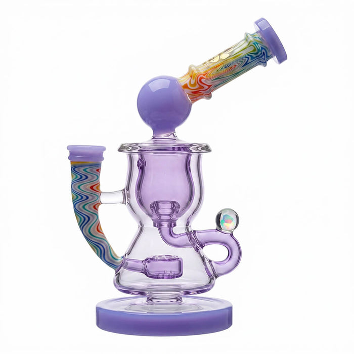 Calibear Heady Wigwag Klein Recycler W/ Encased Opal