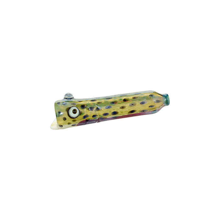 Calibear Trout Camo Chillum Glass Pipe