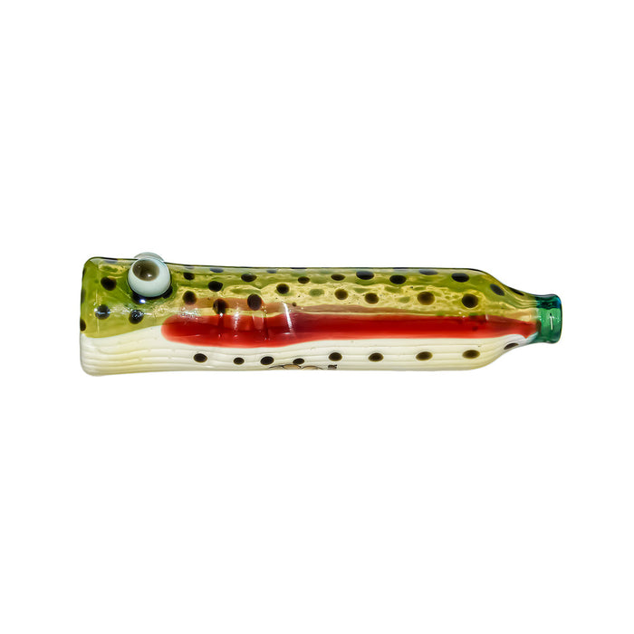 Calibear Trout Camo Chillum Glass Pipe