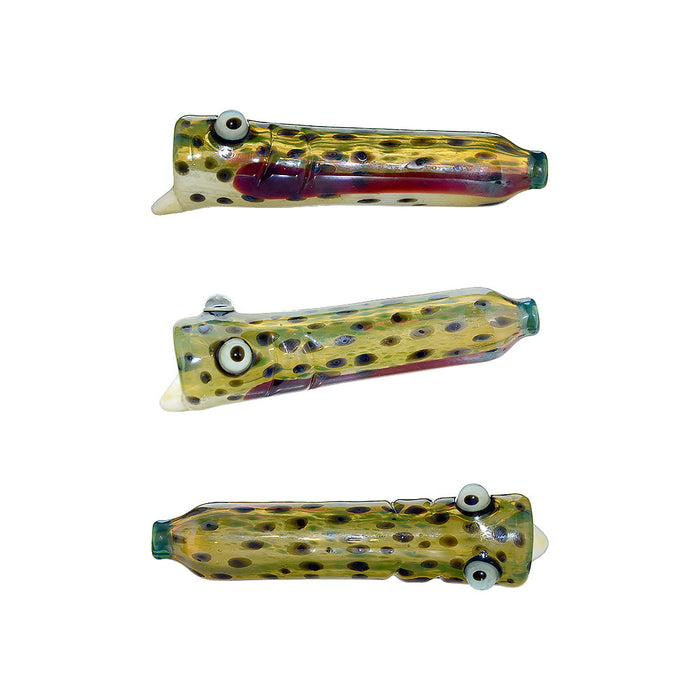 Calibear Trout Camo Chillum Glass Pipe