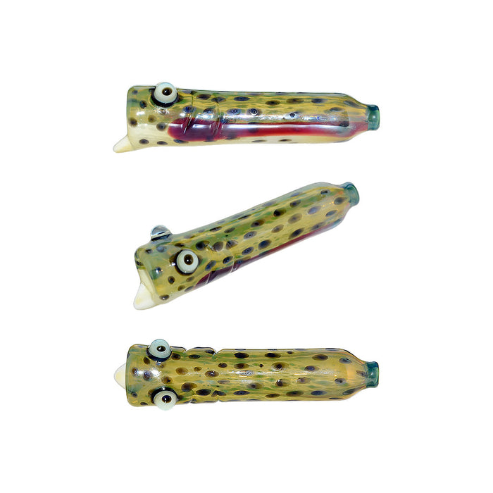 Calibear Trout Camo Chillum Glass Pipe