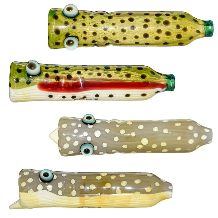 Calibear Trout Camo Chillum Glass Pipe