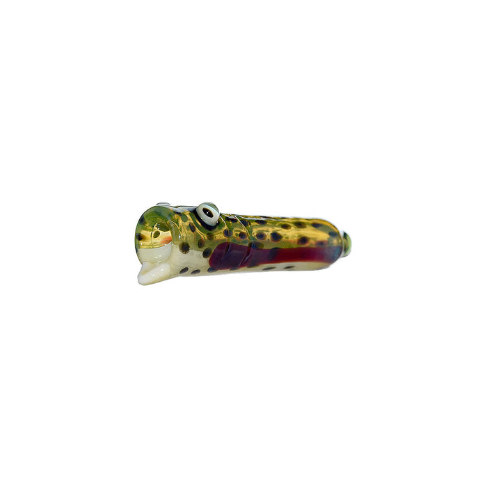 Calibear Trout Camo Chillum Glass Pipe