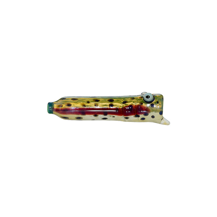Calibear Trout Camo Chillum Glass Pipe