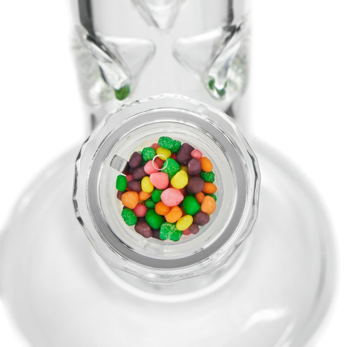 Anti-Clog 14mm Bong Bowl with Built-in Scraper & Rotating Lid Glass