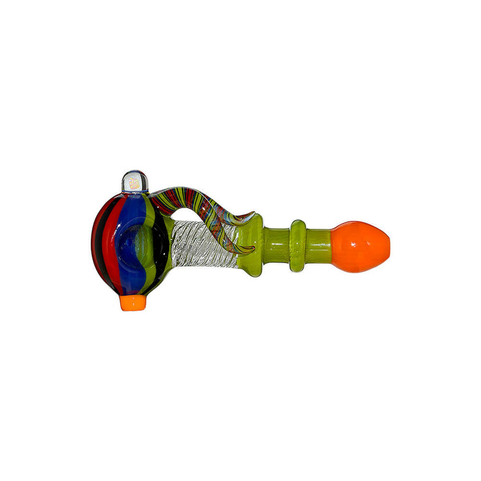 COLORFUL FISH SHAPED GLASS HAND PIPE