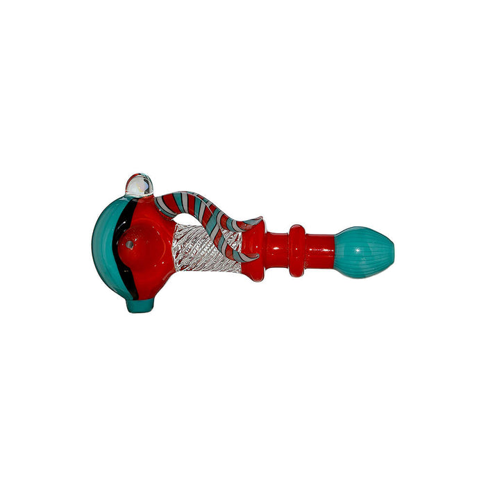 COLORFUL FISH SHAPED GLASS HAND PIPE