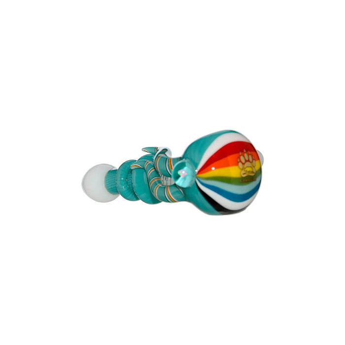 COLORFUL FISH SHAPED GLASS HAND PIPE