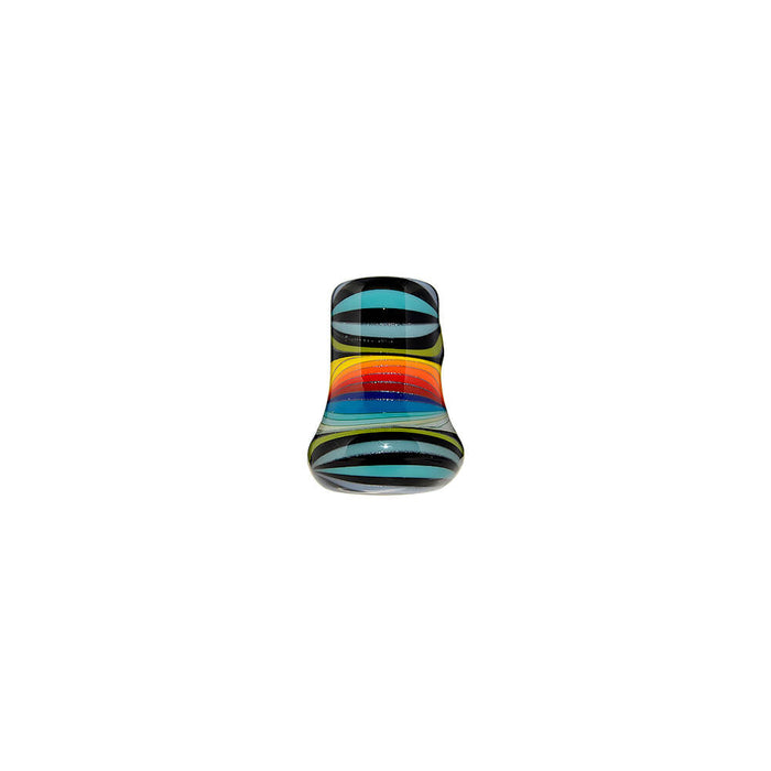 Colorful Starburst Axe Glass Pipe - Artisan Borosilicate Hand Pipe