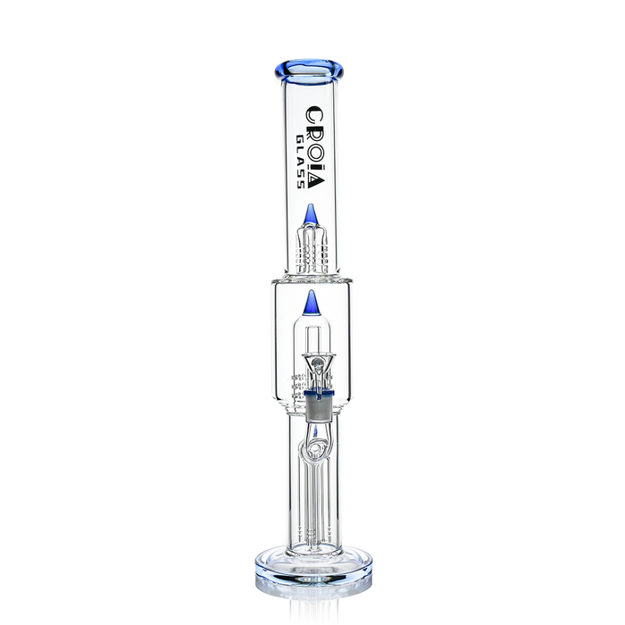 16" Triple Rocket-Perc Scientific Glass Bong | Croia Glass