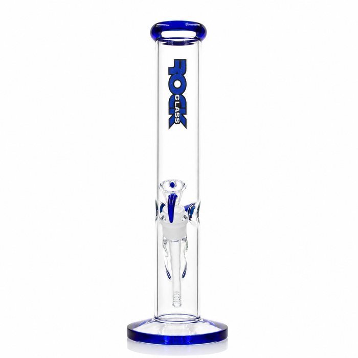 Rock Glass CrystalAxis Straight Tube Bong