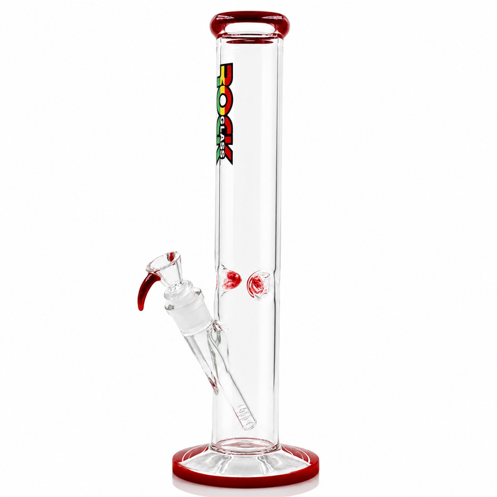 Rock Glass CrystalAxis Straight Tube Bong