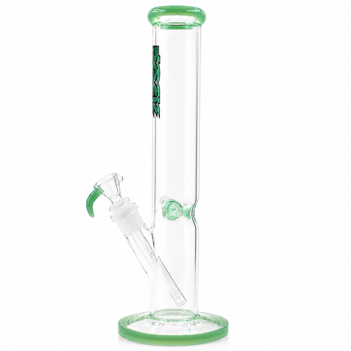 Rock Glass CrystalAxis Straight Tube Bong