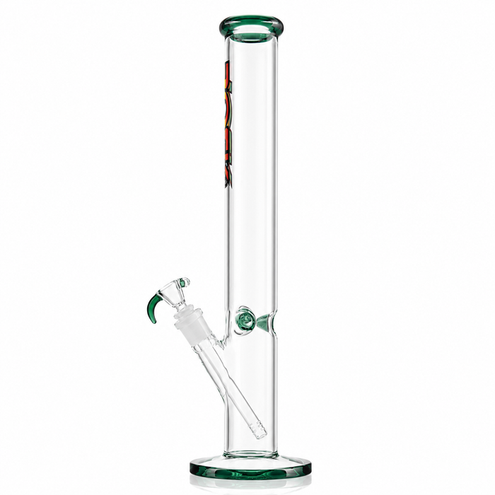 Rock Glass CrystalAxis Straight Tube Bong