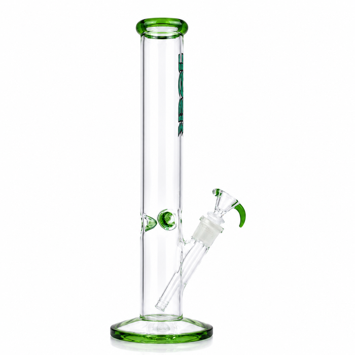 Rock Glass CrystalAxis Straight Tube Bong