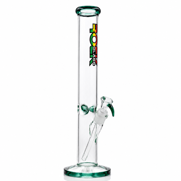 Rock Glass CrystalAxis Straight Tube Bong