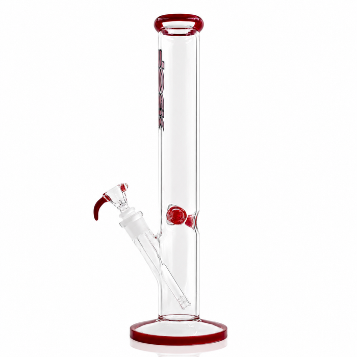 Rock Glass CrystalAxis Straight Tube Bong