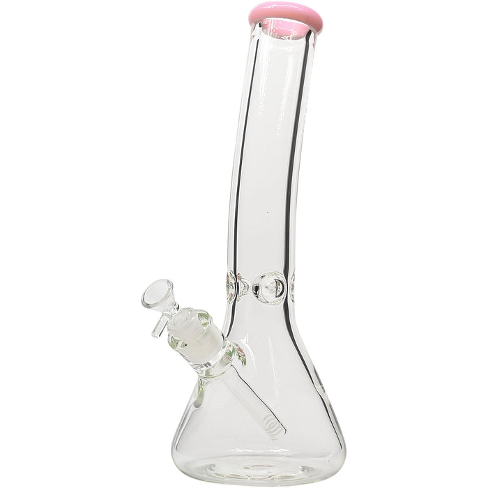 Glassic Bent Neck Beaker Glass Water Pipe | 14mm F | Colors Vary