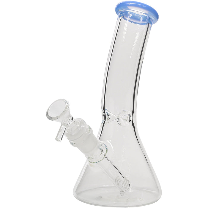 Glassic Bent Neck Beaker Glass Water Pipe | 14mm F | Colors Vary