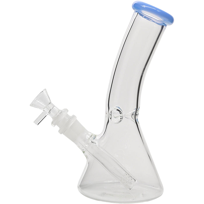 Glassic Bent Neck Beaker Glass Water Pipe | 14mm F | Colors Vary
