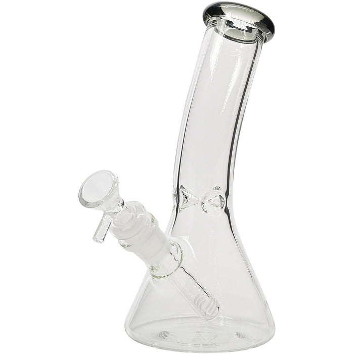 Glassic Bent Neck Beaker Glass Water Pipe | 14mm F | Colors Vary
