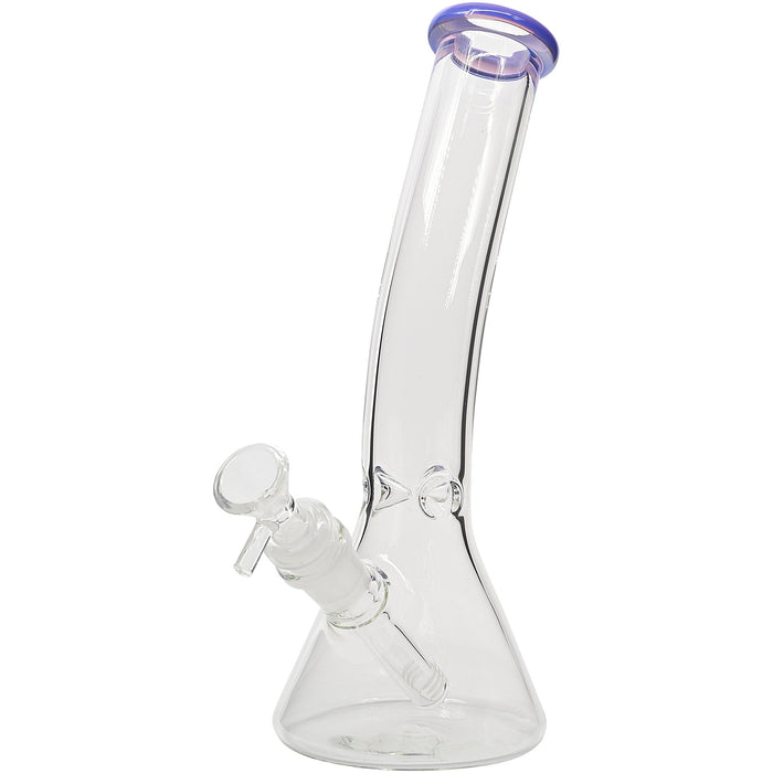 Glassic Bent Neck Beaker Glass Water Pipe | 14mm F | Colors Vary