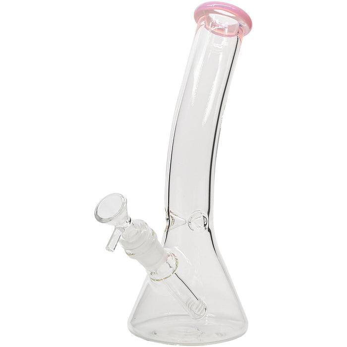 Glassic Bent Neck Beaker Glass Water Pipe | 14mm F | Colors Vary