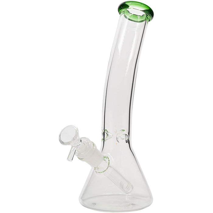 Glassic Bent Neck Beaker Glass Water Pipe | 14mm F | Colors Vary