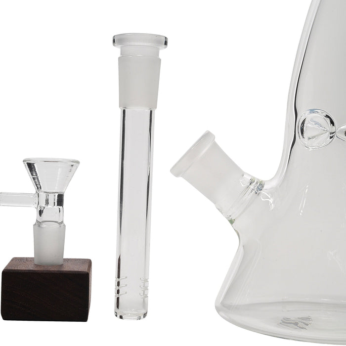 Glassic Bent Neck Beaker Glass Water Pipe | 14mm F | Colors Vary