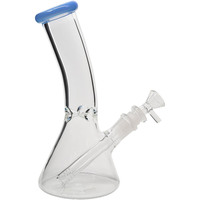 Glassic Bent Neck Beaker Glass Water Pipe | 14mm F | Colors Vary