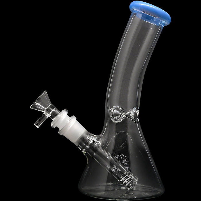Glassic Bent Neck Beaker Glass Water Pipe | 14mm F | Colors Vary